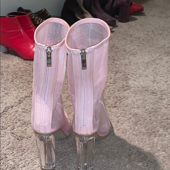 Pink Sheer Booties - Picture 4 of 5